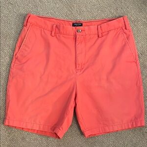 Nautica Men's Shorts 38W Deck Short Classic Fit 100% cotton Coral Salmon